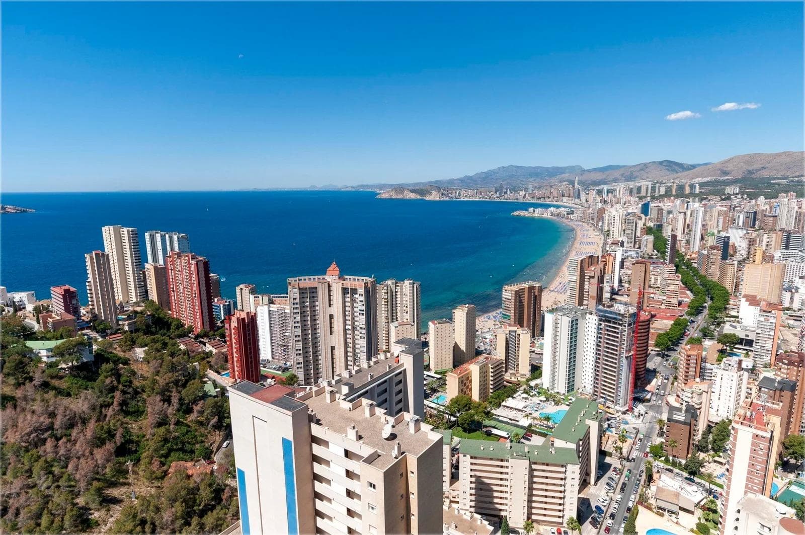 Stunning luxury renovated duplex penthouse with magnificent views of the sea and Benidorm bay.